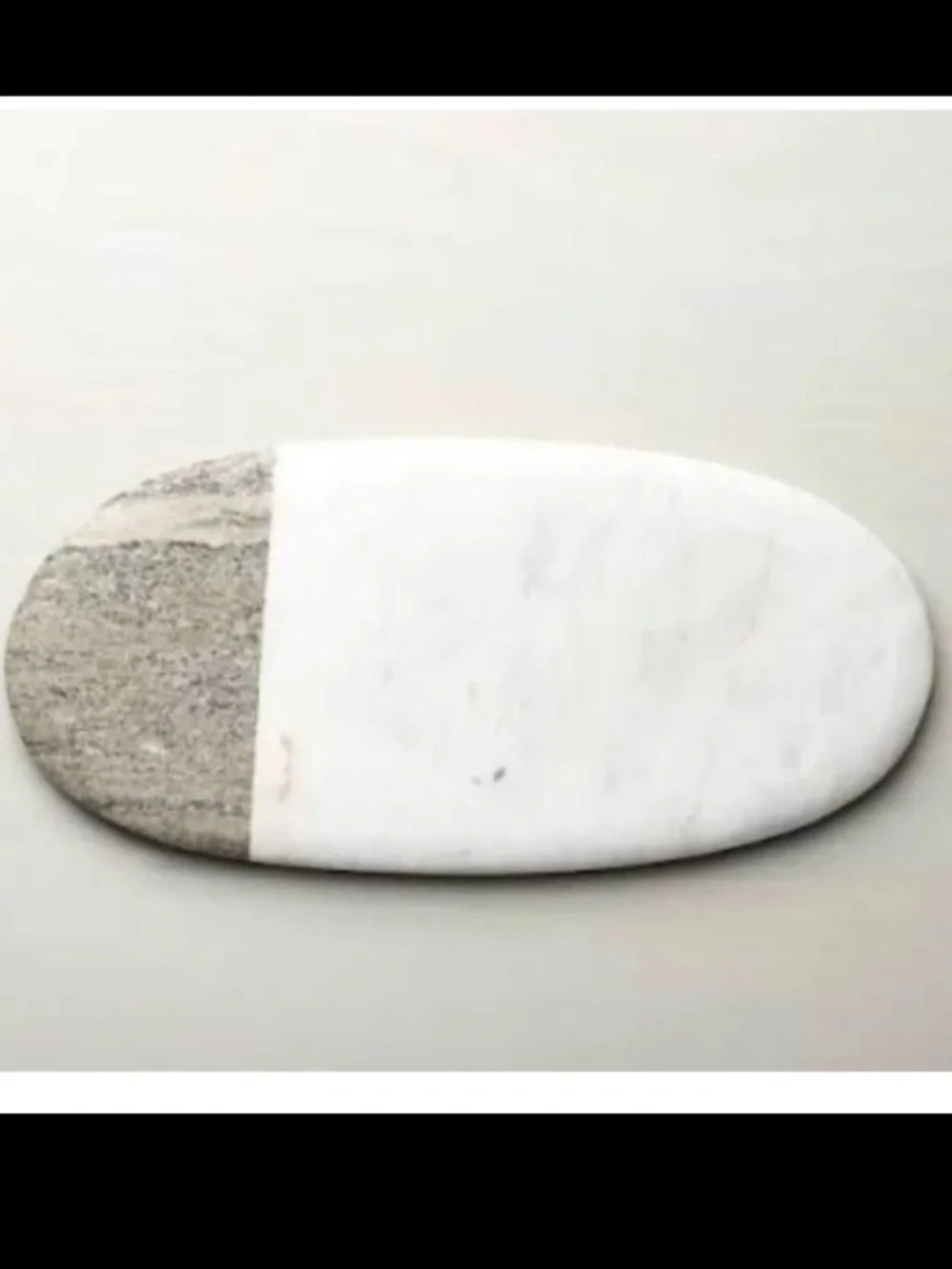Crate and Barrel Marble Cheese Board gray white